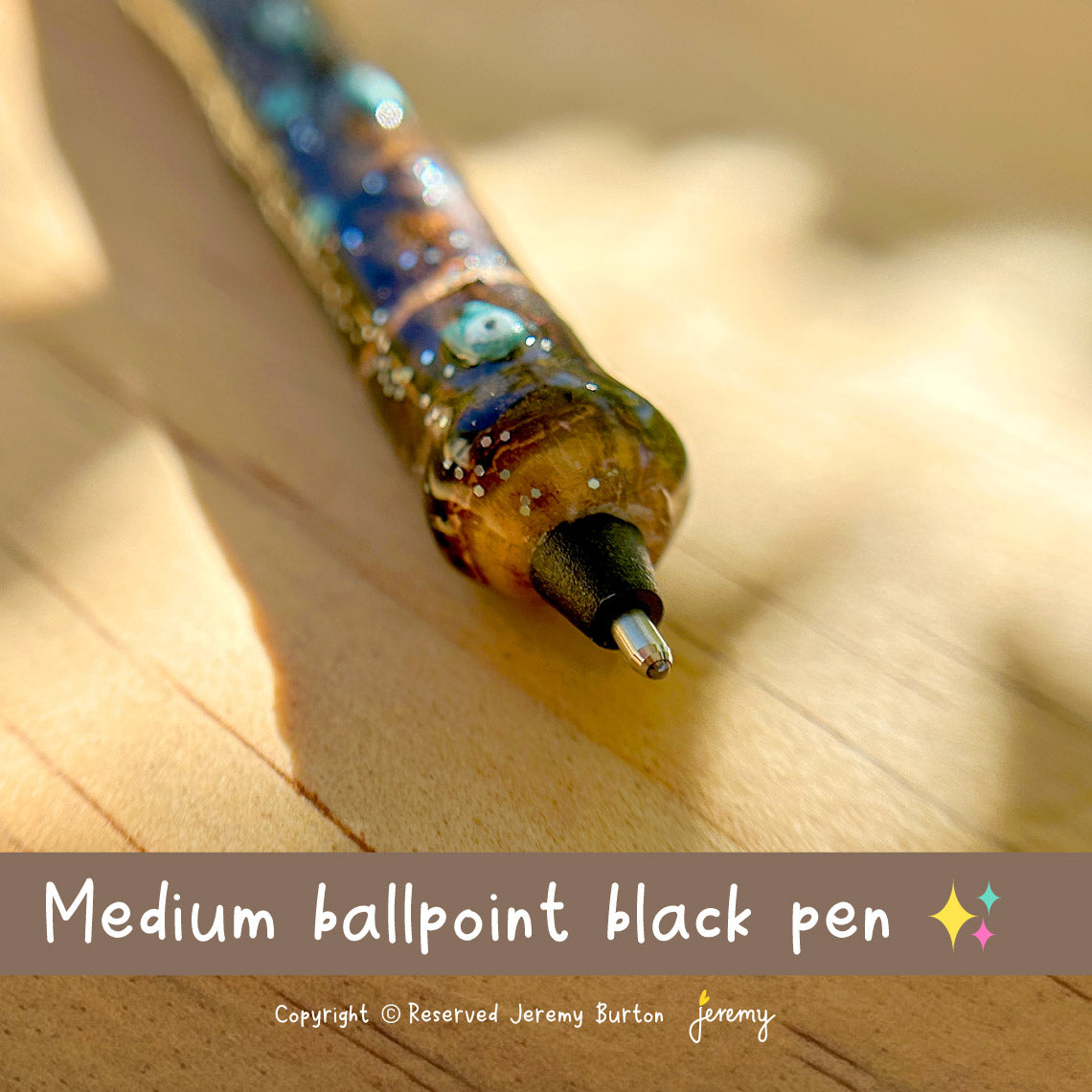 Fish dream black ballpoint pen - 01