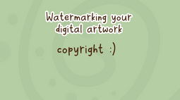 Watermarking your digital artwork