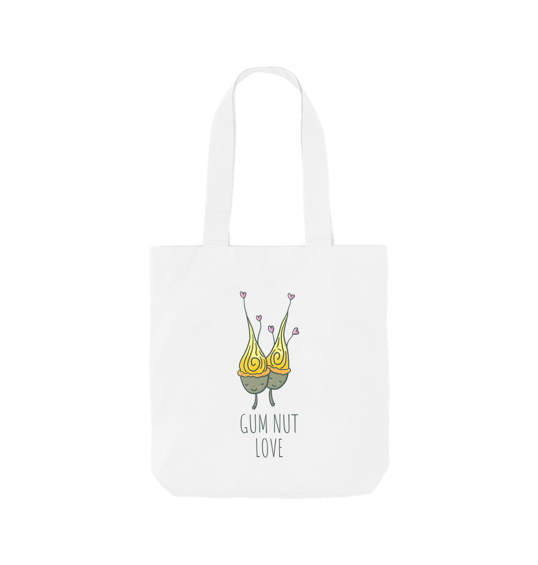 White Gum nut love  - Cotton Tote Bag