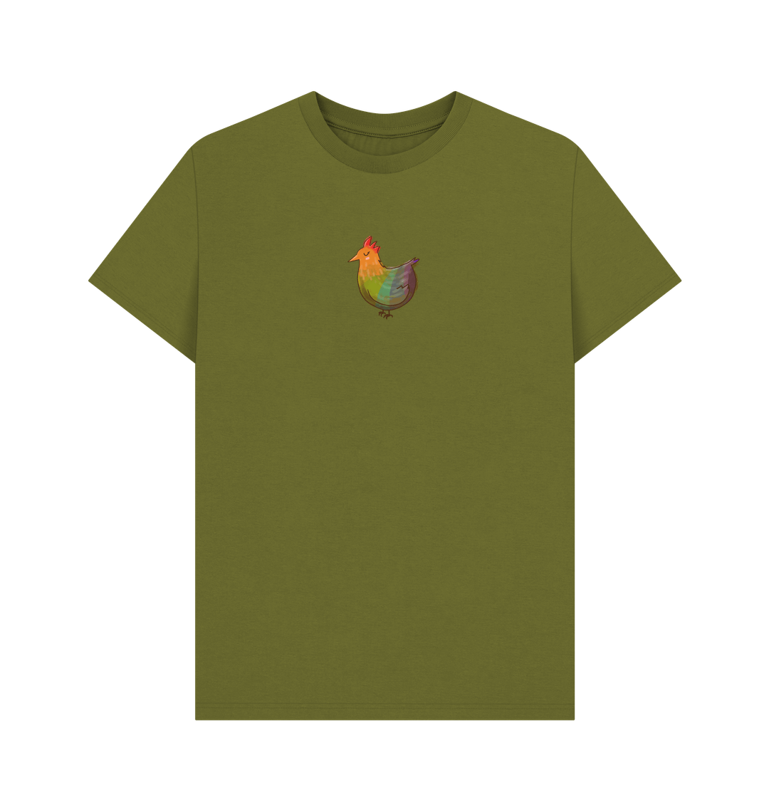 Moss Green Rainbow Chicken \u306b\u308f\u3068\u308a - Men's T-Shirt