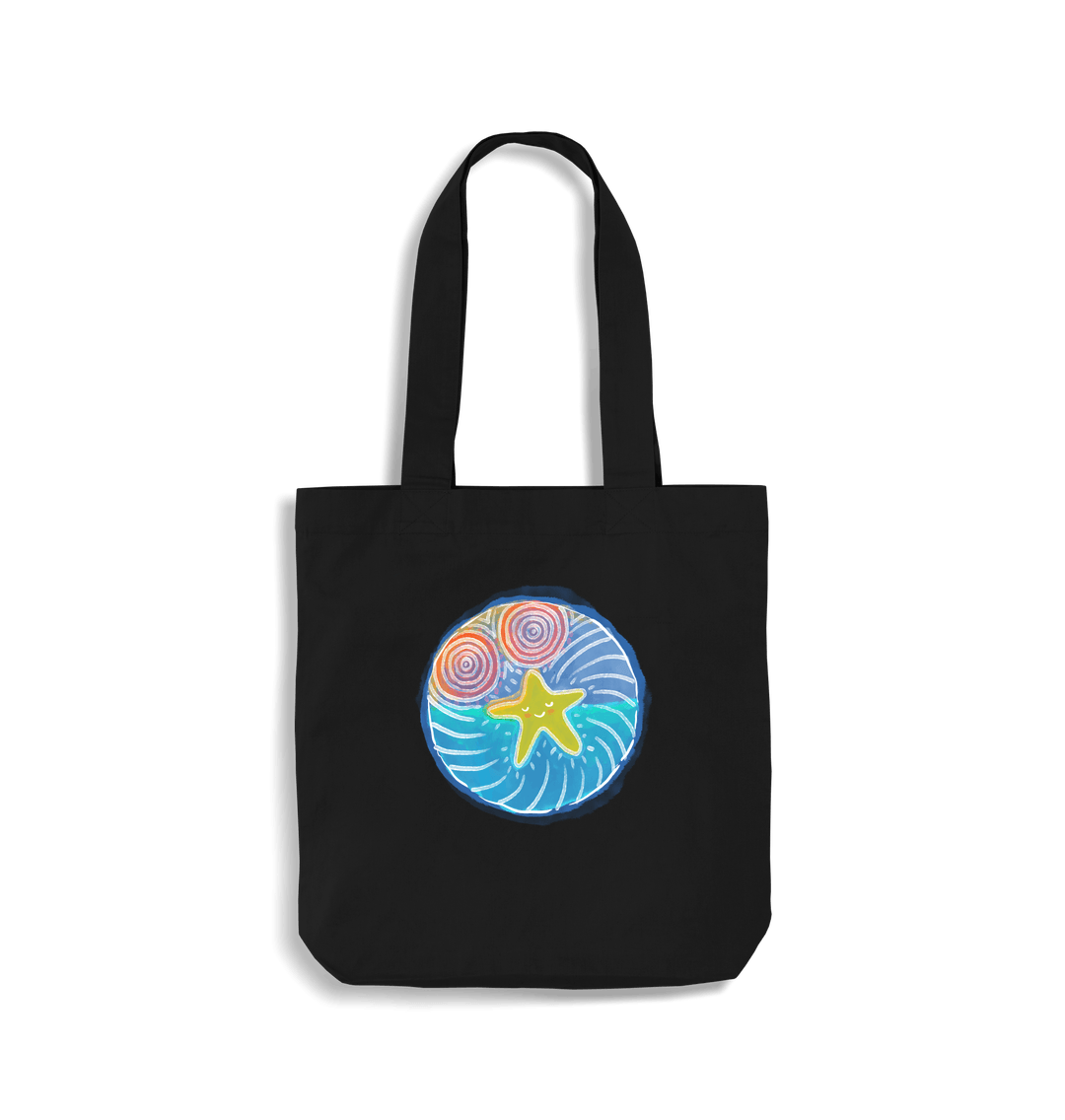 Black Beach Star - EarthAware\u00ae Organic Bag for Life