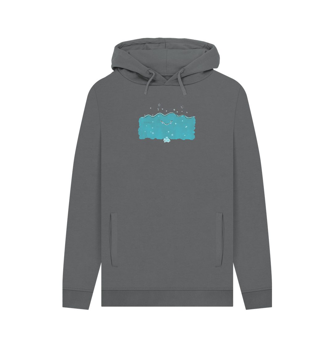 Slate Grey Umi \u3046\u307f Ocean - Men's Pullover Hoodie