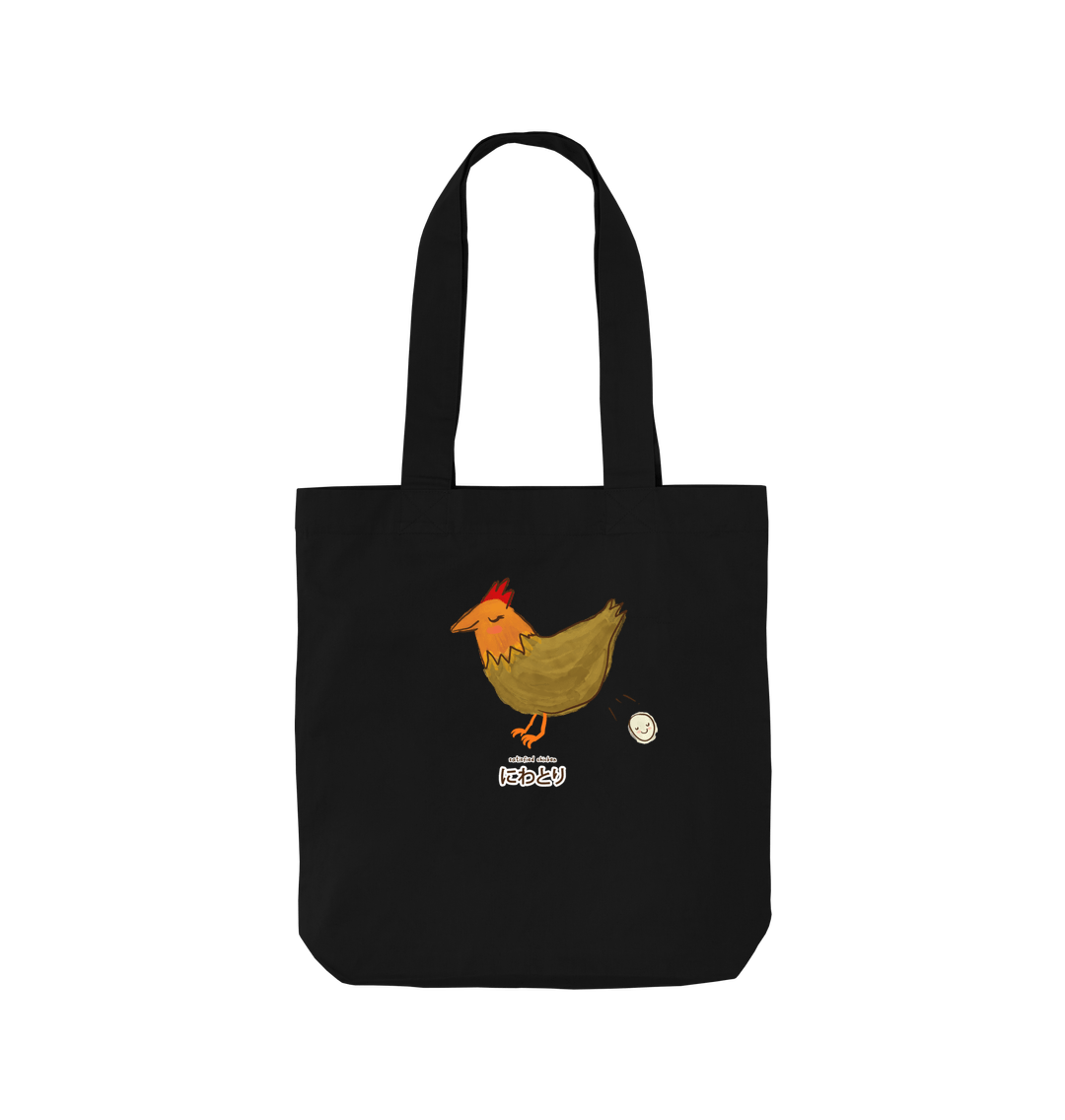 Black Satisfied Chicken \u306b\u308f\u3068\u308a - Cotton Tote Bag