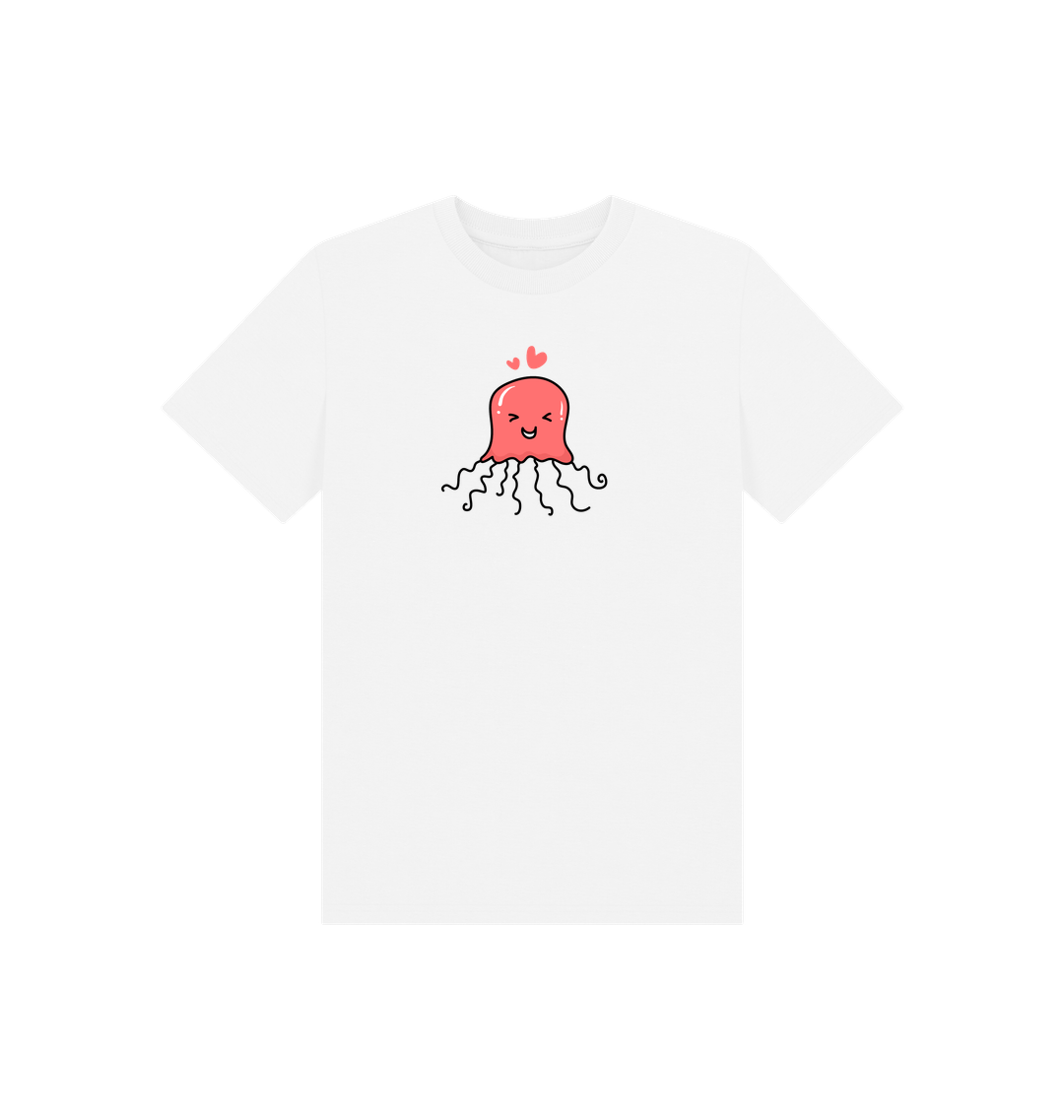 White Printed Kids T-Shirt