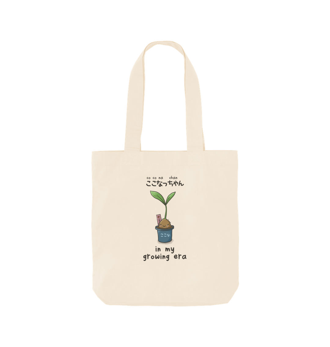 Natural Coconachan - In My Growing Era, Organic Cotton Tote Bag