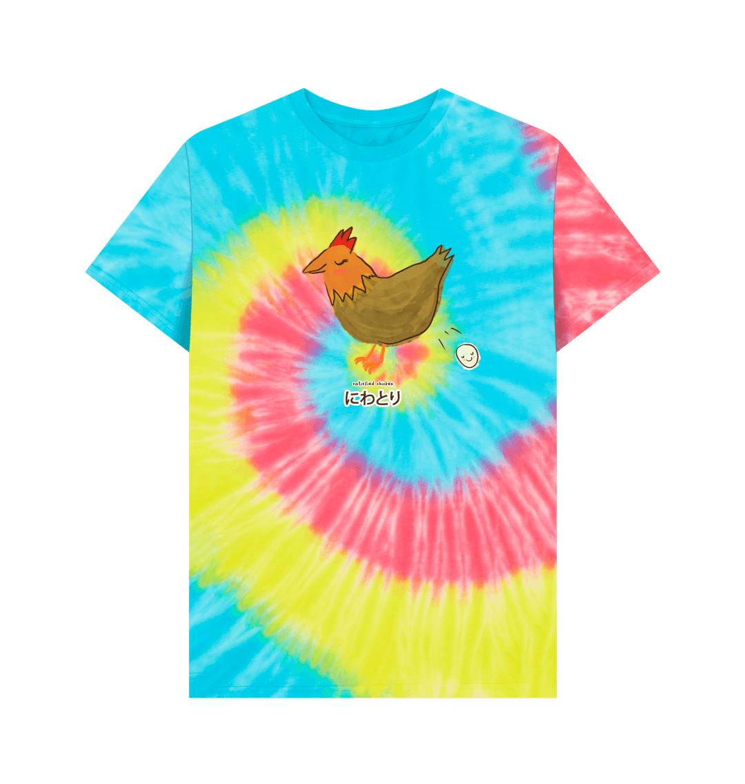 Tie Dye Satisfied Chicken \u306b\u308f\u3068\u308a - Men's T-Shirt