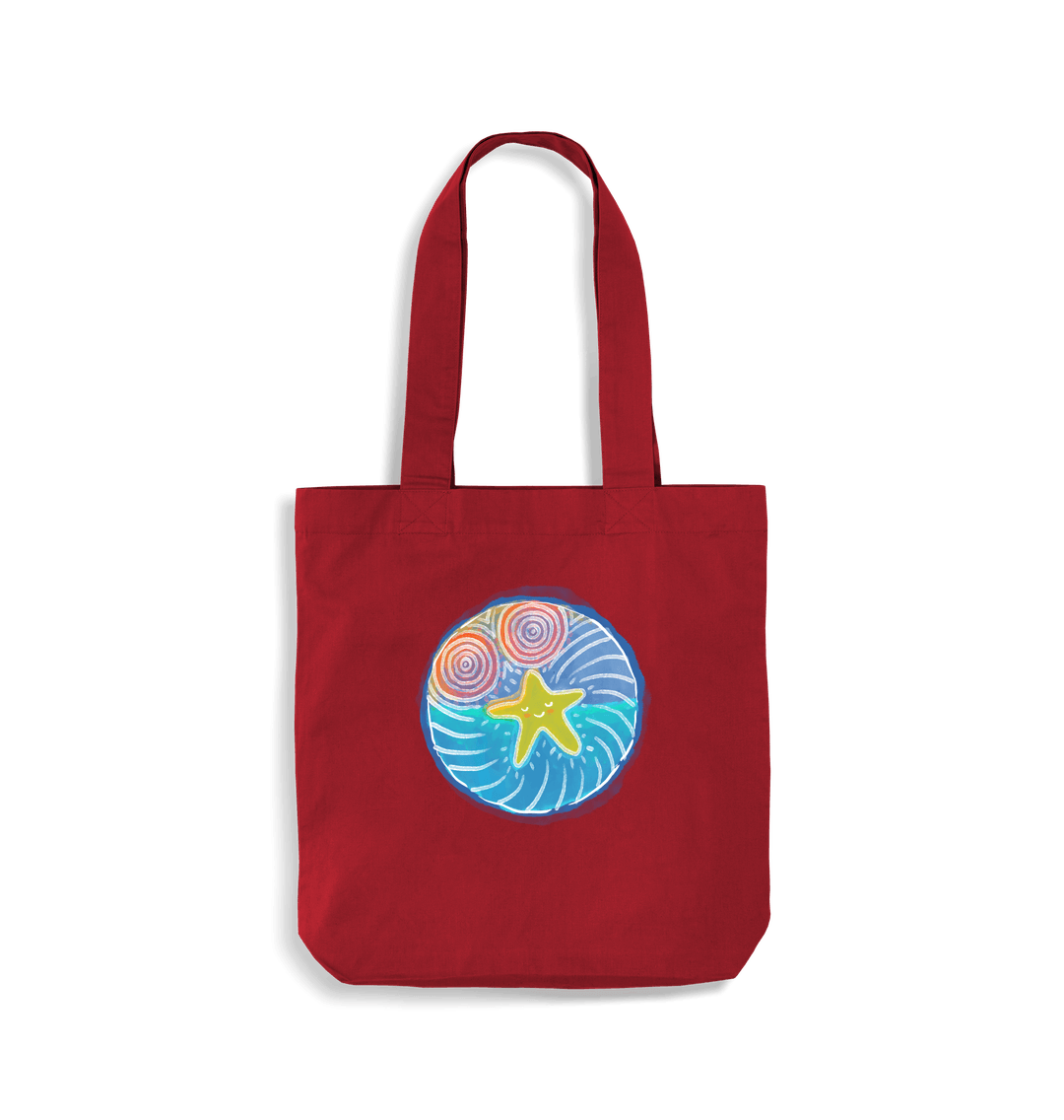 Classic Red Beach Star - EarthAware\u00ae Organic Bag for Life