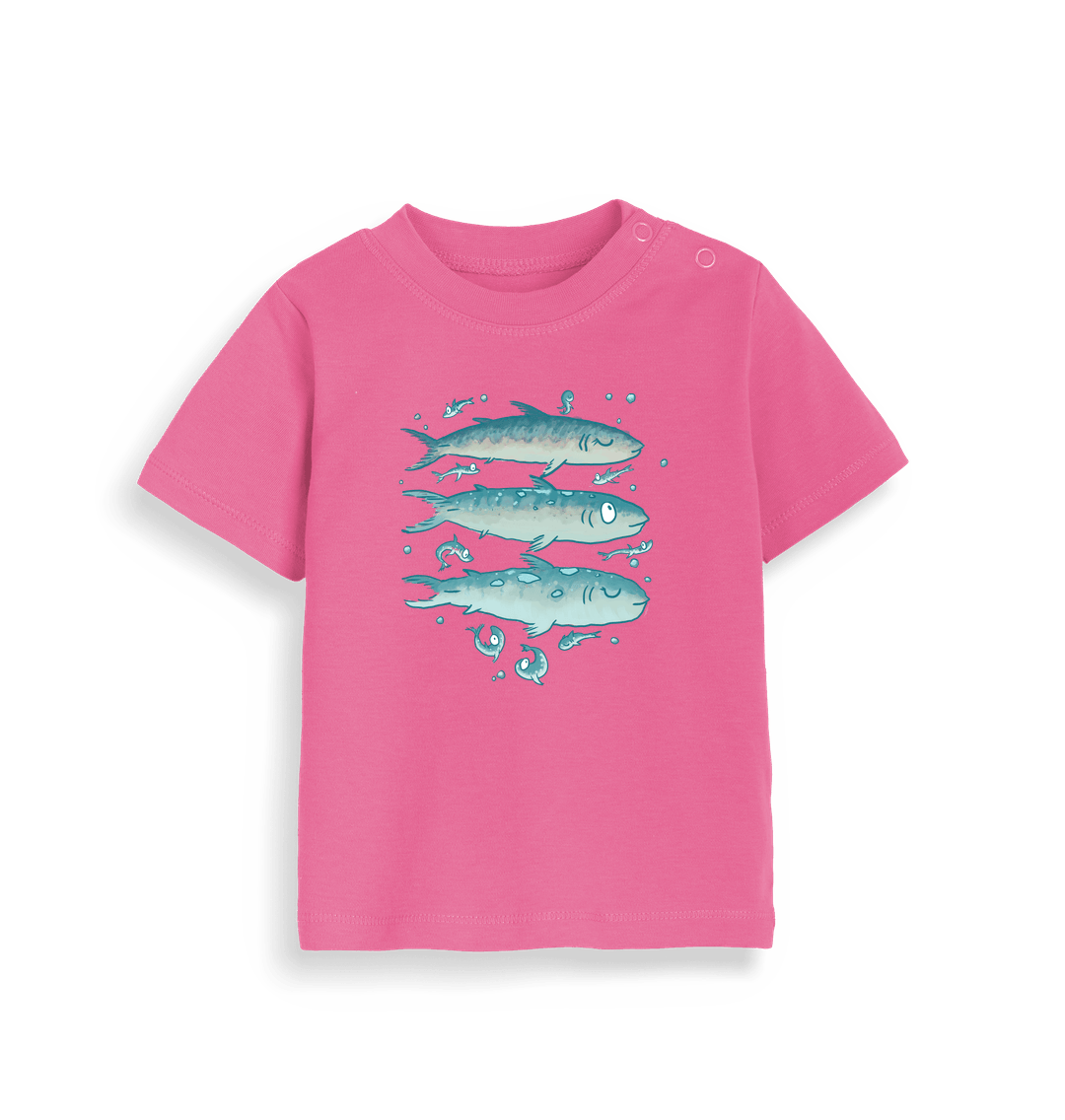 Organic Fuchsia Mackerel - Kid's T-Shirt