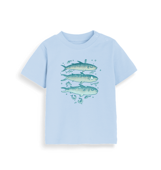 Dusty Blue Mackerel - Kid's T-Shirt