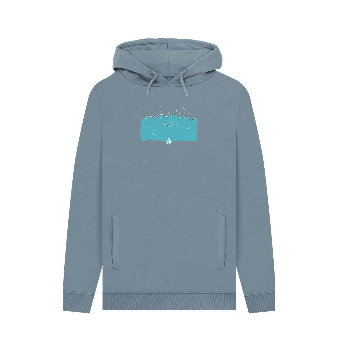 Stone Blue Umi \u3046\u307f Ocean - Men's Pullover Hoodie