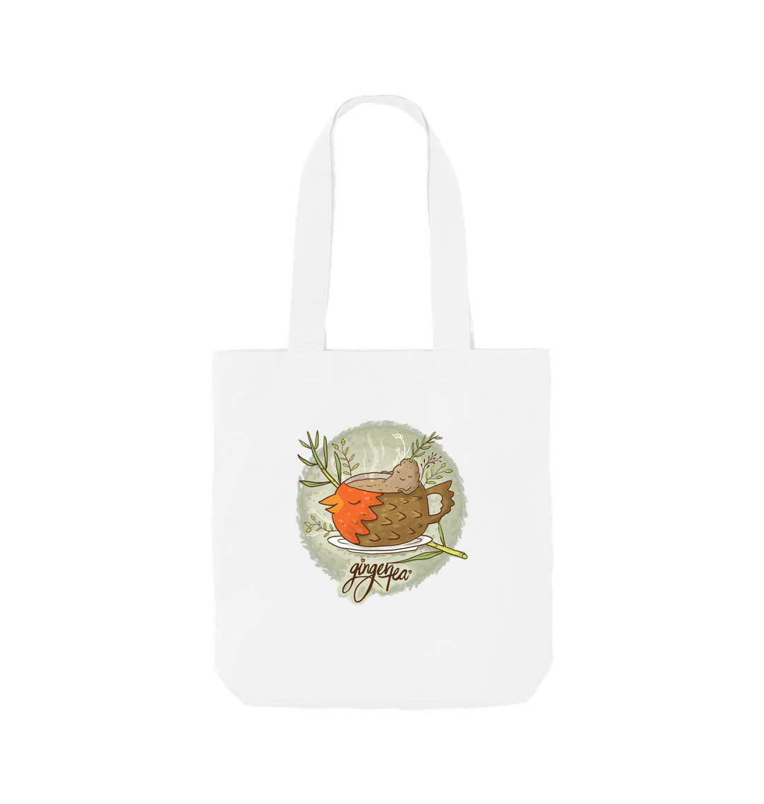 White Ginger Tea - Organic Cotton Tote Bag