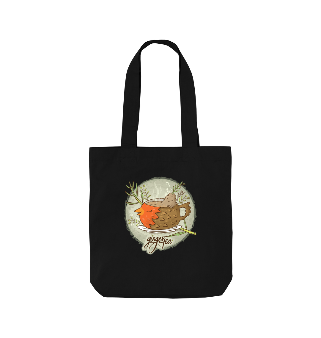 Black Ginger Tea - Organic Cotton Tote Bag