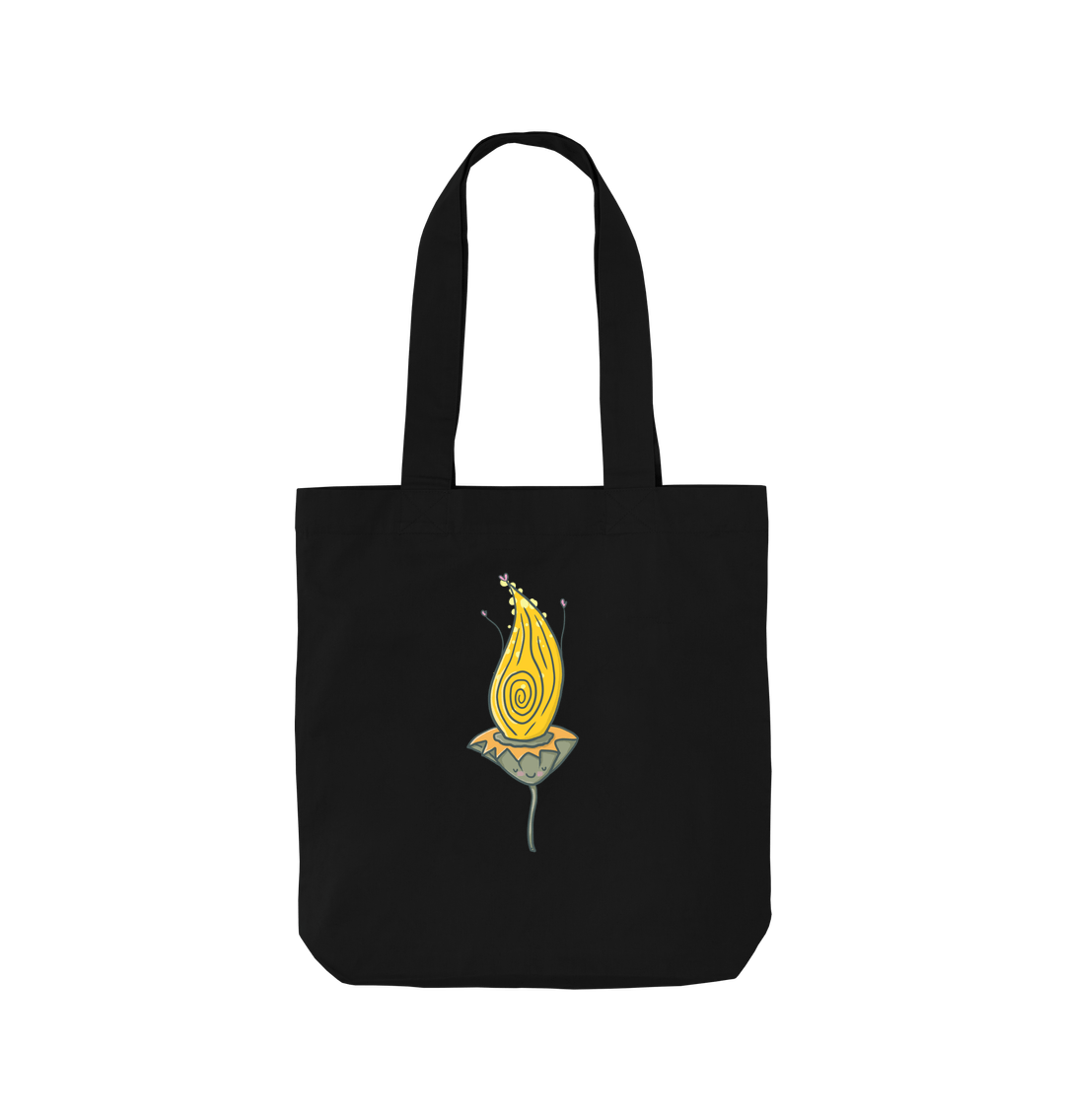 Black Gum nut swirl  - Cotton Tote Bag