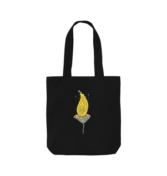 Black Gum nut swirl  - Cotton Tote Bag