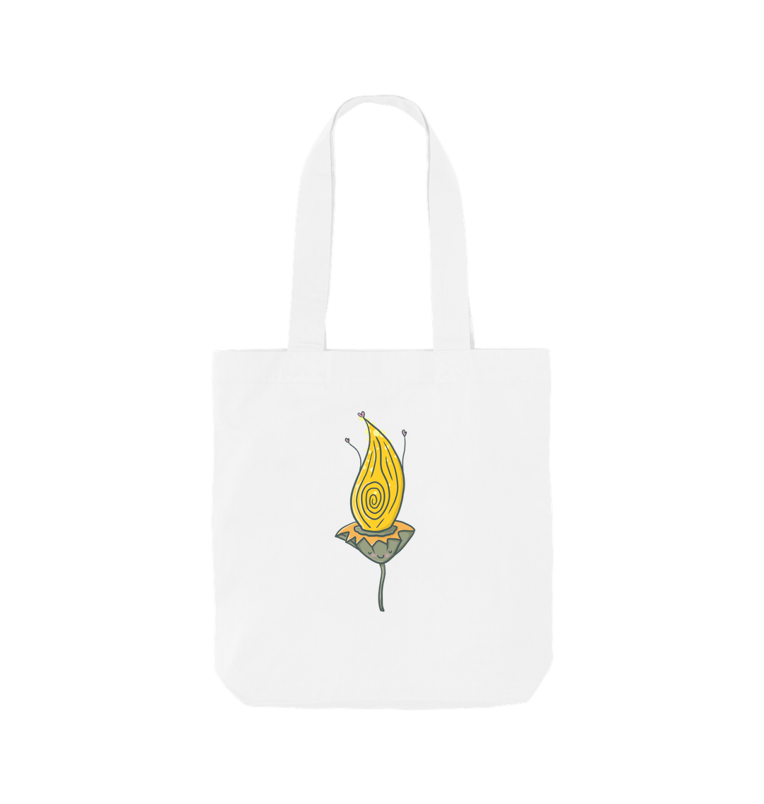 White Gum nut swirl  - Cotton Tote Bag