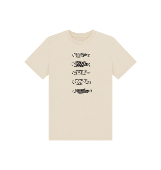 Oat Sakana, Sakana, Sakana, Black - Kid's Plain T-Shirt