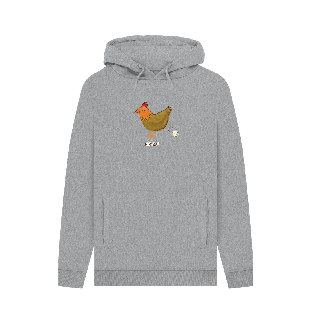 Light Heather Satisfied Chicken \u306b\u308f\u3068\u308a - Men's Pullover Hoodie