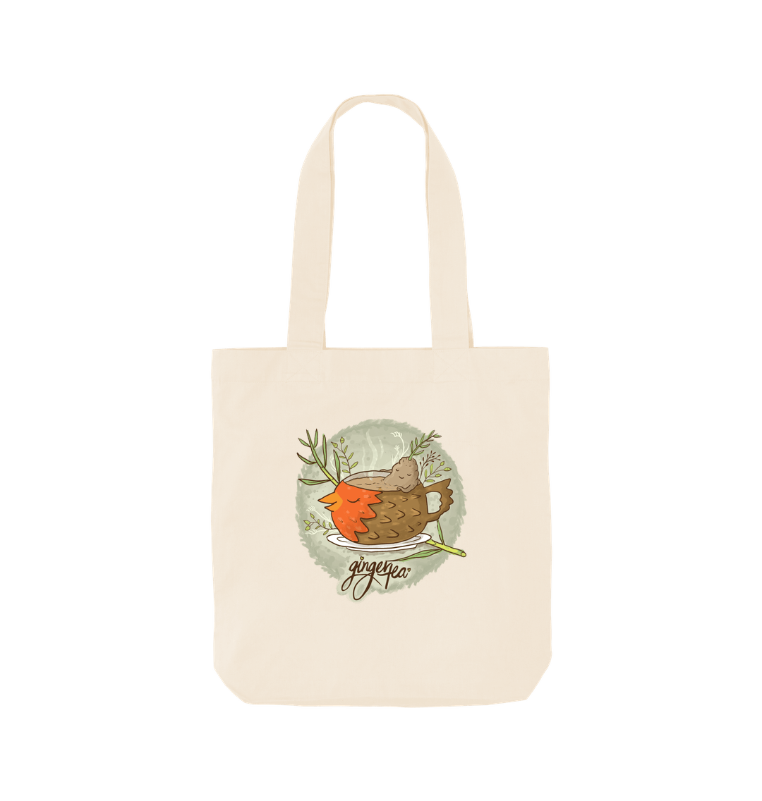 Natural Ginger Tea - Organic Cotton Tote Bag