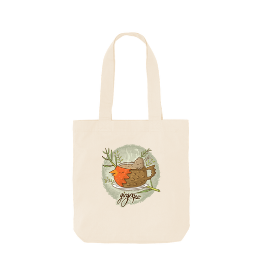 Natural Ginger Tea - Organic Cotton Tote Bag