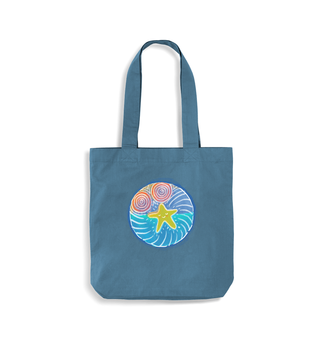 Airforce Blue Beach Star - EarthAware\u00ae Organic Bag for Life