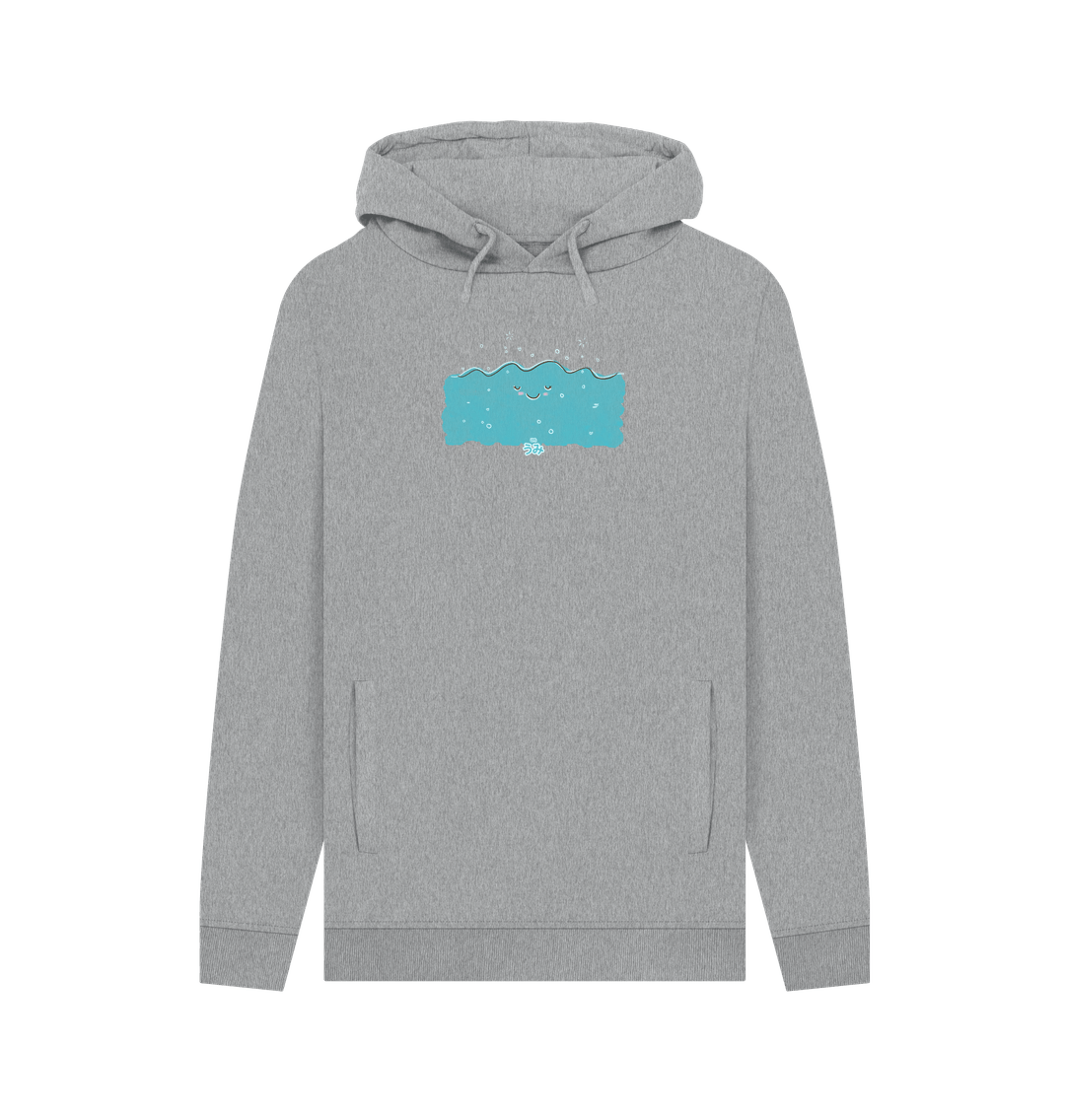 Light Heather Umi \u3046\u307f Ocean - Men's Pullover Hoodie