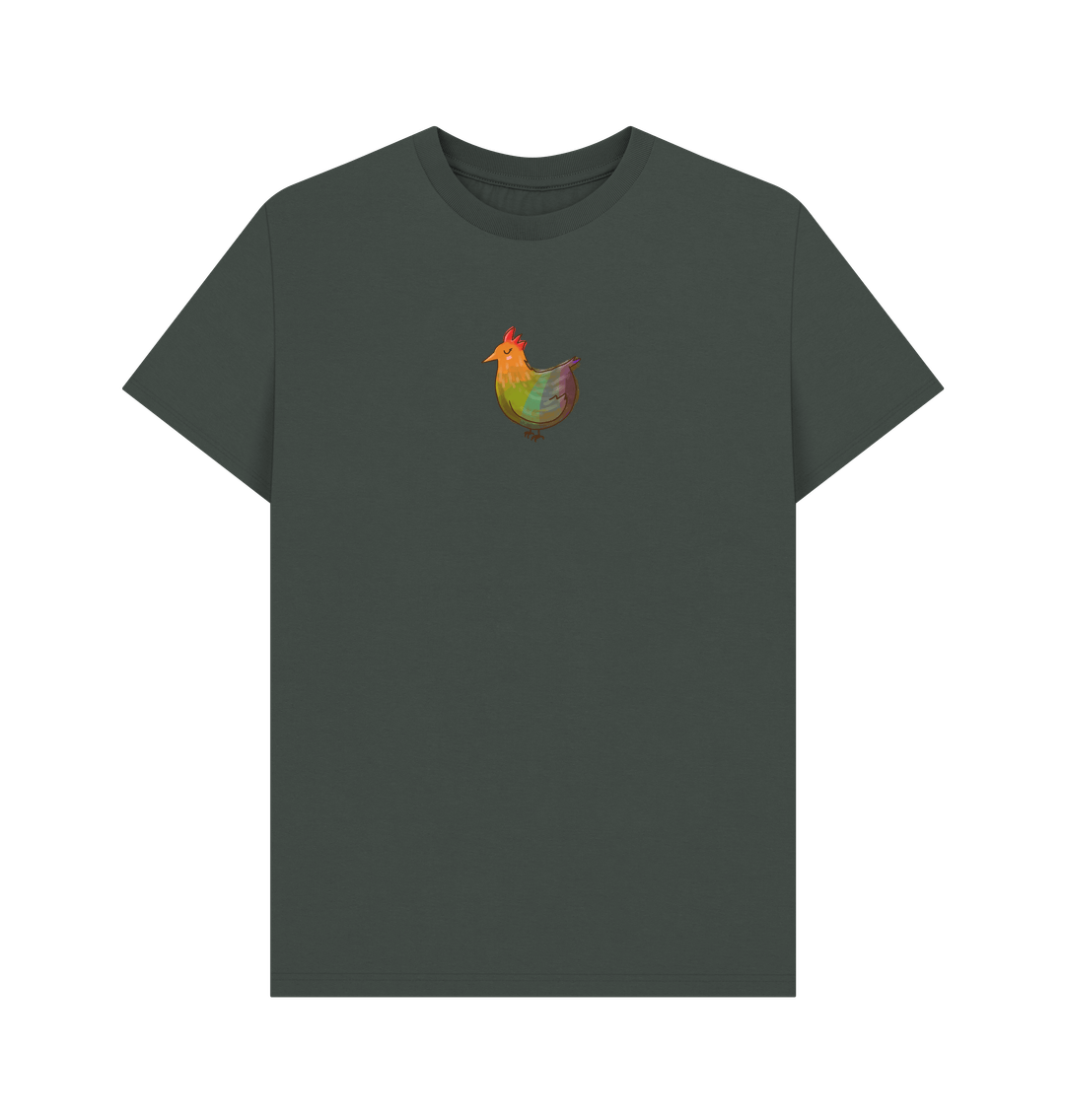 Dark Grey Rainbow Chicken \u306b\u308f\u3068\u308a - Men's T-Shirt