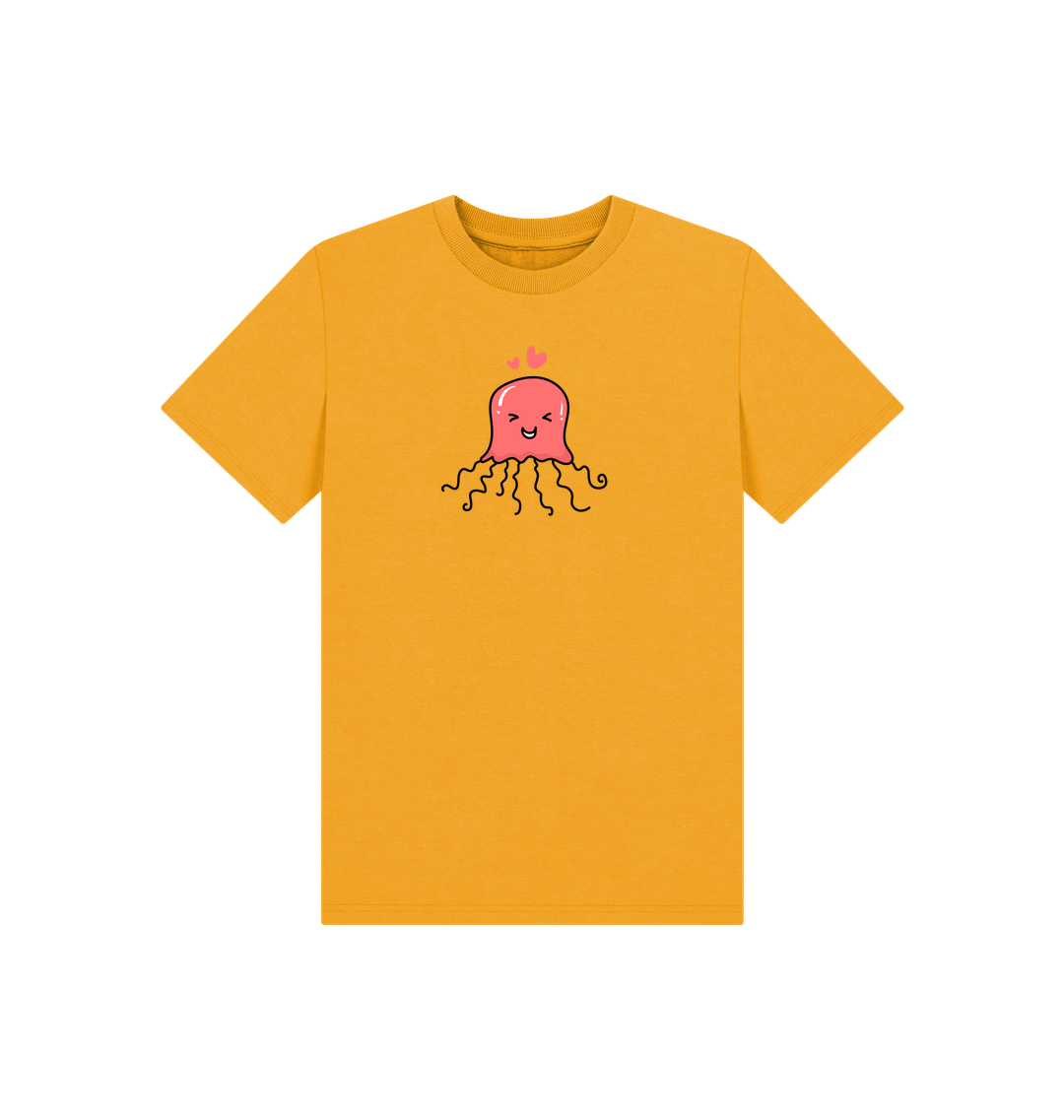 Mustard Printed Kids T-Shirt