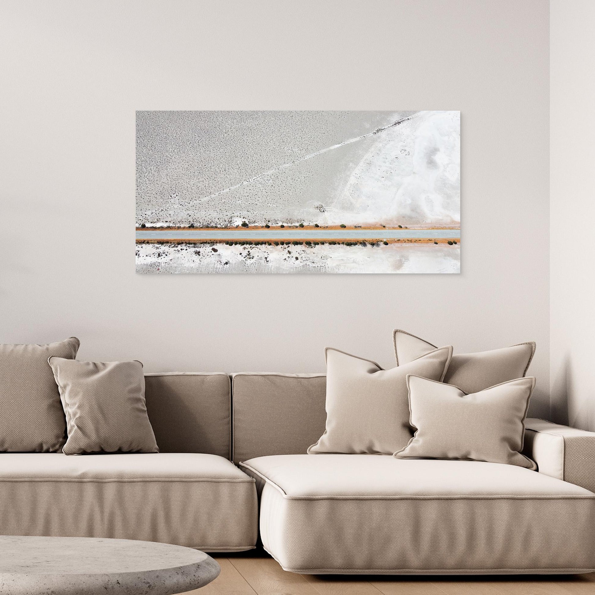 Salt Pans at Lake Grace - Art Print