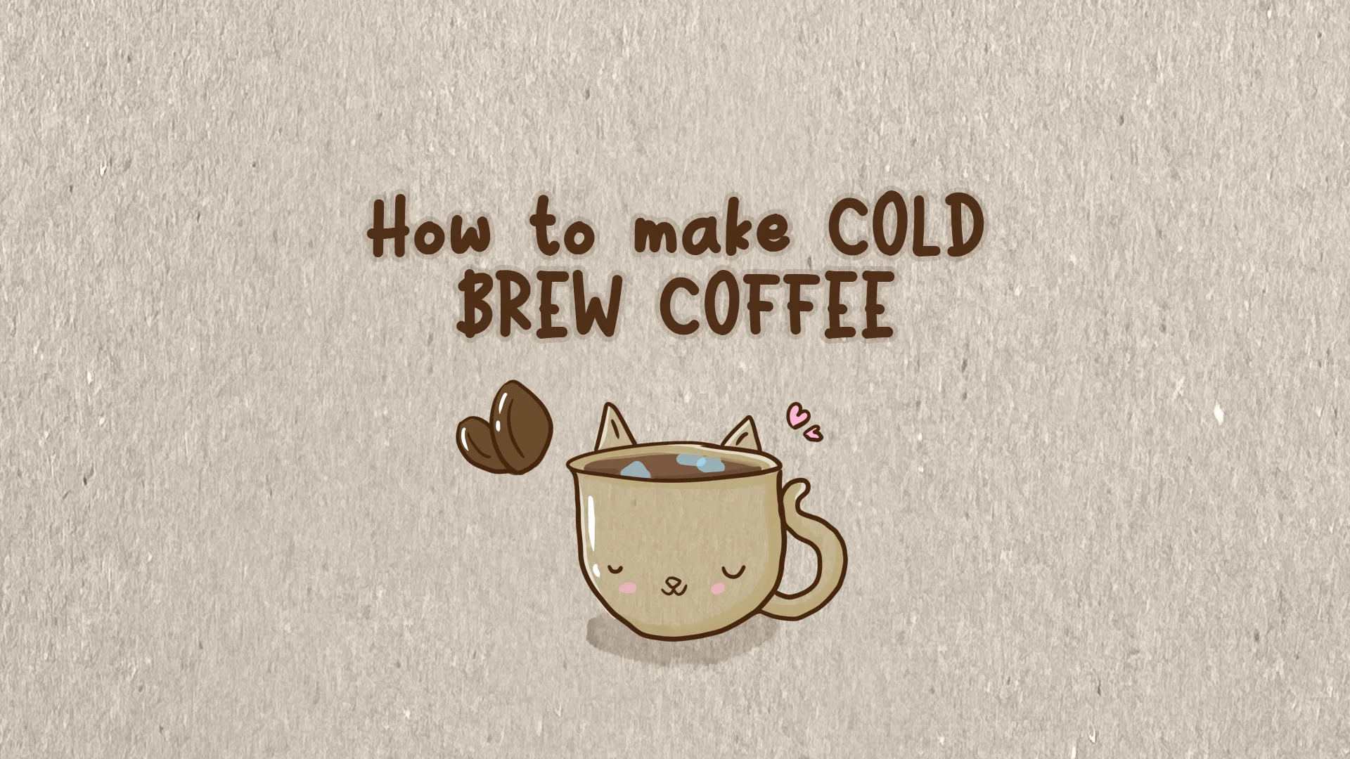 How to make cold brew with coffee grounds