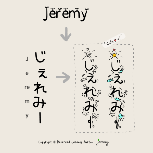 Fine Line, Personalized Japanese Name Design 日本語の名 - Image 3