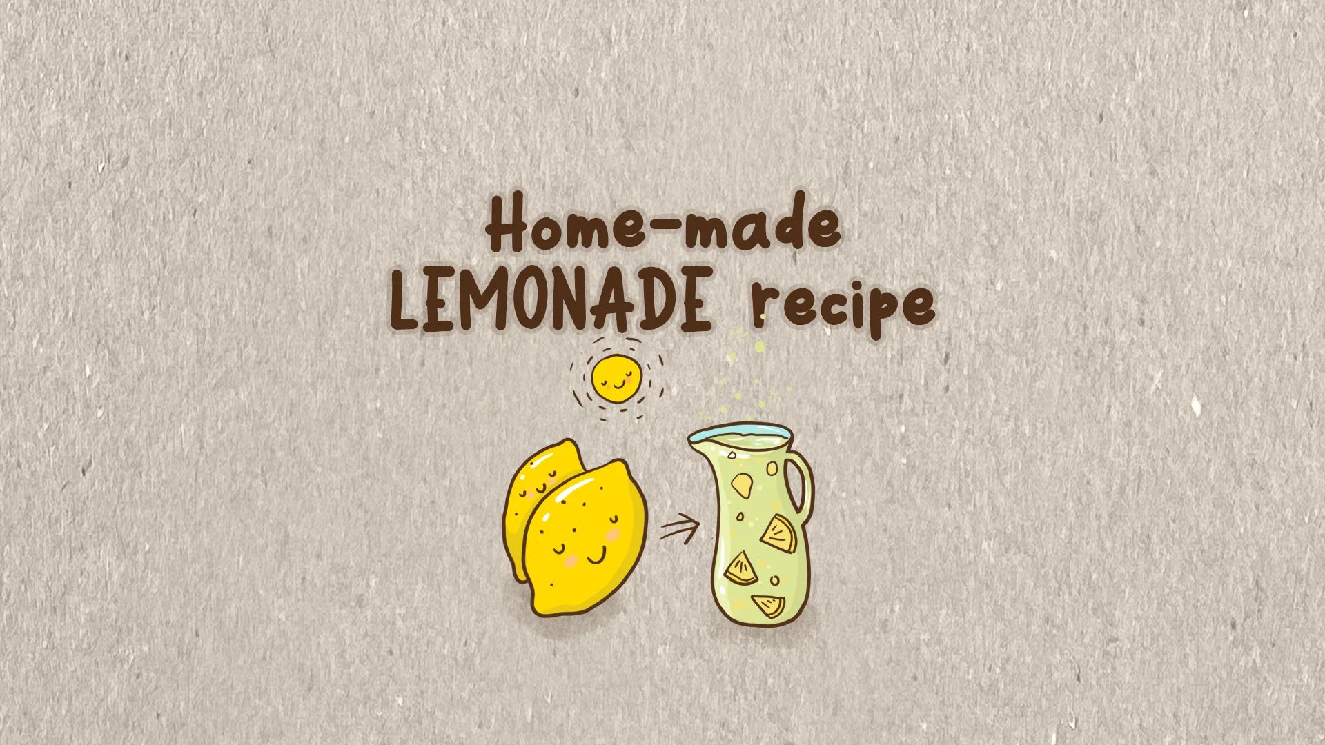 Home-made lemonade recipe