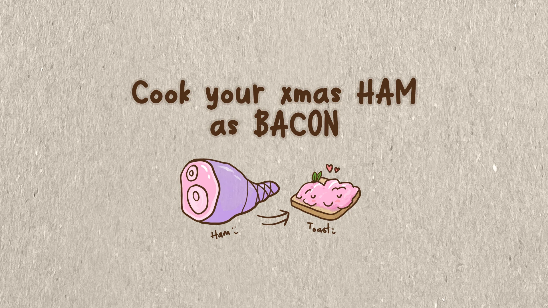 Cook your xmas ham as bacon – bacon toast recipe